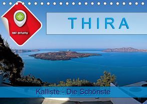 Thira, Kalliste – Die Schönste (Tischkalender 2019 DIN A5 quer) von Plesky,  Roman