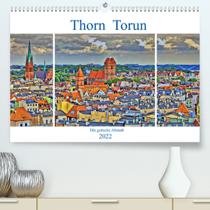 Thorn Torun – Die gotische Altstadt (Premium, hochwertiger DIN A2 Wandkalender 2022, Kunstdruck in Hochglanz) von Michalzik,  Paul