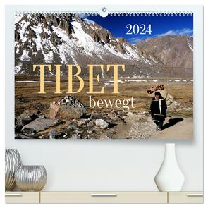 Tibet bewegt (hochwertiger Premium Wandkalender 2024 DIN A2 quer), Kunstdruck in Hochglanz von Bergermann,  Manfred