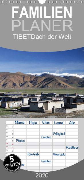 Tibet – Dach der Welt – Familienplaner hoch (Wandkalender 2020 , 21 cm x 45 cm, hoch) von Engels,  Rainer