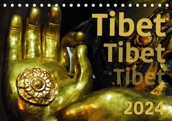 Tibet – Tibet – Tibet 2024 (Tischkalender 2024 DIN A5 quer), CALVENDO Monatskalender von Bergermann,  Manfred