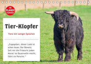Tier-Klopfer (Tischkalender 2021 DIN A5 quer) von Kulartz,  Rainer, Plett,  Lisa