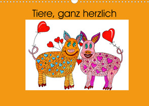 Tiere, ganz herzlich (Wandkalender 2023 DIN A3 quer) von Sarnade