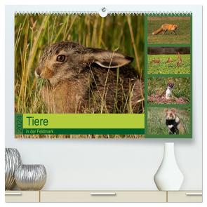 Tiere in der Feldmark (hochwertiger Premium Wandkalender 2024 DIN A2 quer), Kunstdruck in Hochglanz von Erlwein,  Winfried