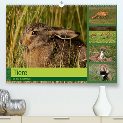 Tiere in der Feldmark (Premium, hochwertiger DIN A2 Wandkalender 2023, Kunstdruck in Hochglanz) von Erlwein,  Winfried