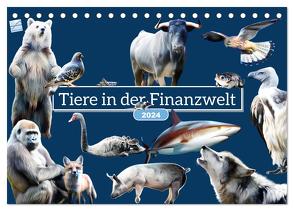 Tiere in der Finanzwelt 2024 (Tischkalender 2024 DIN A5 quer), CALVENDO Monatskalender von Kinderaktionär,  Kinderaktionär