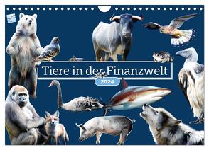 Tiere in der Finanzwelt 2024 (Wandkalender 2024 DIN A4 quer), CALVENDO Monatskalender von Kinderaktionär,  Kinderaktionär