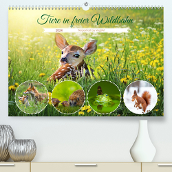 Tiere in freier Wildbahn by VogtArt (Premium, hochwertiger DIN A2 Wandkalender 2024, Kunstdruck in Hochglanz) von VogtArt