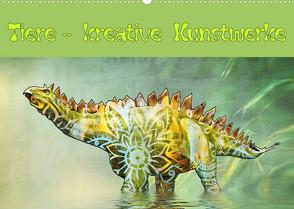 Tiere – kreative Kunstwerke (Wandkalender 2022 DIN A2 quer) von Brunner-Klaus,  Liselotte