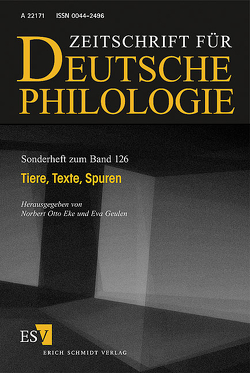 Tiere, Texte, Spuren von Borgards,  Roland, Bühler,  Benjamin, Bunzel,  Wolfgang, Cha,  Kyung-Ho, Eke,  Norbert Otto, Friedrich,  Lars, Geulen,  Eva, Hainz,  Martin, Herrmann-Trentepohl,  Henning, Hofmann,  Vera, Johach,  Eva, Mosbach,  Bettina, Neumann,  Gerhard, Ortlieb,  Cornelia, Römhild,  Dorothee, Rösch,  Gertrud Maria, Savage,  Robert, Schmidt,  Dietmar, Schneider,  Manfred, Stadler,  Ulrich, Vinken,  Barbara