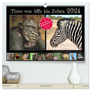 Tiere von Affe bis Zebra 2024 (hochwertiger Premium Wandkalender 2024 DIN A2 quer), Kunstdruck in Hochglanz von Mirko Weigt,  Hamburg,  ©
