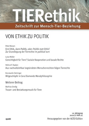 TIERethik (12. Jahrgang 2020/2) von Edition,  ALTEX