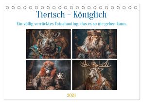 Tierisch – Königlich (Tischkalender 2024 DIN A5 quer), CALVENDO Monatskalender von Gierok-Latniak,  Steffen