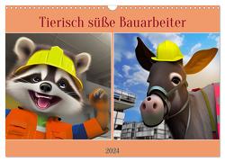 Tierisch süße Bauarbeiter (Wandkalender 2024 DIN A3 quer), CALVENDO Monatskalender von Paul - Babett's Bildergalerie,  Babett