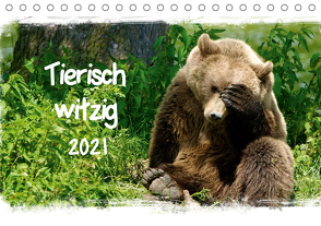 Tierisch witzig (Tischkalender 2021 DIN A5 quer) von / Kottal,  Elsner