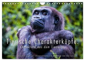 Tierische Charakterköpfe (Wandkalender 2024 DIN A4 quer), CALVENDO Monatskalender von Gerlach,  Ingo