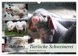 Tierische Schweinerei (Wandkalender 2024 DIN A3 quer), CALVENDO Monatskalender von Mielewczyk,  Barbara