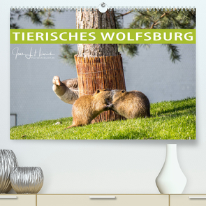 Tierisches Wolfsburg (Premium, hochwertiger DIN A2 Wandkalender 2023, Kunstdruck in Hochglanz) von L. Heinrich,  Jens