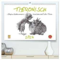 TIERONISCH (hochwertiger Premium Wandkalender 2024 DIN A2 quer), Kunstdruck in Hochglanz von Kahlhammer,  Stefan