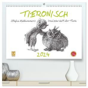 TIERONISCH (hochwertiger Premium Wandkalender 2024 DIN A2 quer), Kunstdruck in Hochglanz von Kahlhammer,  Stefan