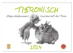 TIERONISCH (Wandkalender 2024 DIN A3 quer), CALVENDO Monatskalender von Kahlhammer,  Stefan