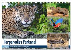 Tierparadies Pantanal (Wandkalender 2024 DIN A3 quer), CALVENDO Monatskalender von und Yvonne Herzog,  Michael