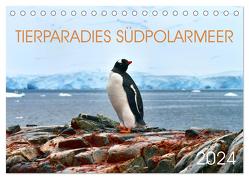 Tierparadies Südpolarmeer (Tischkalender 2024 DIN A5 quer), CALVENDO Monatskalender von Bergermann,  Manfred