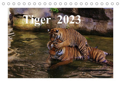 Tiger 2023 (Tischkalender 2023 DIN A5 quer) von Hennig,  Jörg