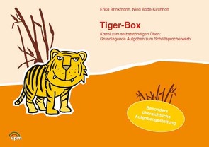 Tiger-Box – Die Kartei zum selbstständigen Arbeiten. Grundlegende Aufgaben zum Schriftspracherwerb