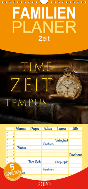 Time – Zeit – Tempus – Familienplaner hoch (Wandkalender 2020 , 21 cm x 45 cm, hoch) von Illgen,  Cathrin
