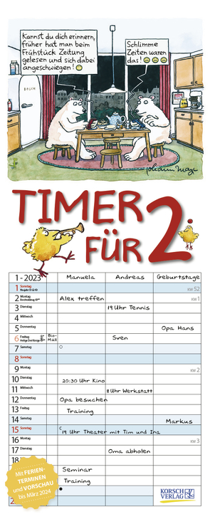 Timer für 2 2023 von Korsch Verlag, Mayr,  Johann