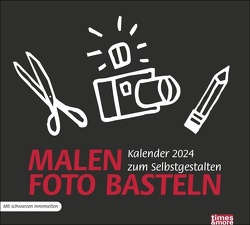 times&more Bastelkalender schwarz 2024