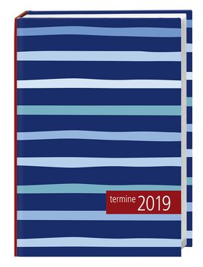 times&more Kalenderbuch Streifen blau – Kalender 2019 von Heye