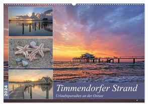 Timmendorfer Strand – Urlaubsparadies an der Ostsee (Wandkalender 2024 DIN A2 quer), CALVENDO Monatskalender von Potratz,  Andrea