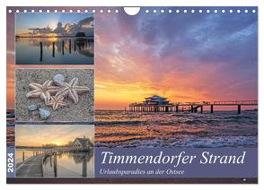Timmendorfer Strand – Urlaubsparadies an der Ostsee (Wandkalender 2024 DIN A4 quer), CALVENDO Monatskalender von Potratz,  Andrea