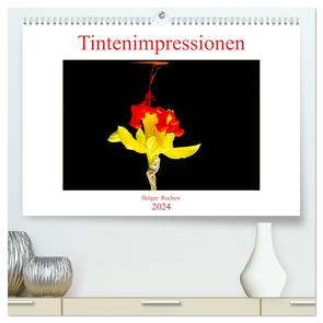 Tintenimpressionen (hochwertiger Premium Wandkalender 2024 DIN A2 quer), Kunstdruck in Hochglanz von Rochow,  Holger
