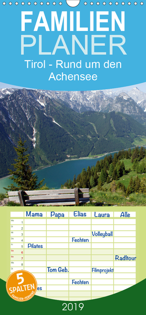 Tirol – Rund um den Achensee – Familienplaner hoch (Wandkalender 2019 , 21 cm x 45 cm, hoch) von Michel,  Susan