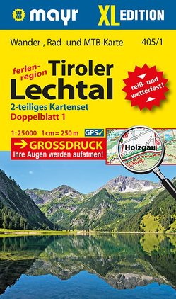 Mayr Wanderkarte Tiroler Lechtal XL (2-Karten-Set) 1:25.000 von KOMPASS-Karten GmbH