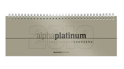 Tisch-Querkalender 1 Woche auf 2 Seiten alpha platinum mit Reg. 2019 von ALPHA EDITION