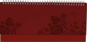 Tisch-Querkalender Nature Line Flower 2024 – Tisch-Kalender – Büro-Kalender quer 29,7×13,5 cm – 1 Woche 2 Seiten – Umwelt-Kalender – mit Hardcover