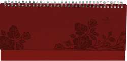 Tisch-Querkalender Nature Line Flower 2024 – Tisch-Kalender – Büro-Kalender quer 29,7×13,5 cm – 1 Woche 2 Seiten – Umwelt-Kalender – mit Hardcover