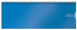 Tischquerkalender Classic Colourlux blau 2024 von Korsch Verlag