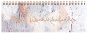 Tischquerkalender Marble 2024 von Korsch Verlag