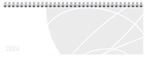 Tischquerkalender Professional Colourlux weiß 2024 von Korsch Verlag
