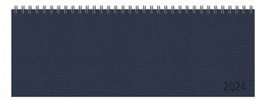 Tischquerkalender Professional Premium dunkelblau 2024 von Korsch Verlag