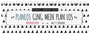 Tischquerkalender Visual Words 2024 von Korsch Verlag