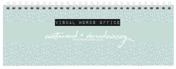 Tischquerkalender Visual Words Office 2024 von Korsch Verlag