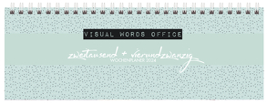 Tischquerkalender Visual Words Office 2024 von Korsch Verlag