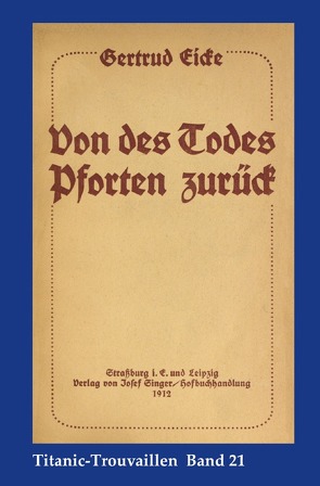 Titanic-Trouvaillen / Von des Todes Pforten zurück von Bäbler,  Günter, Eicke,  Gertrud