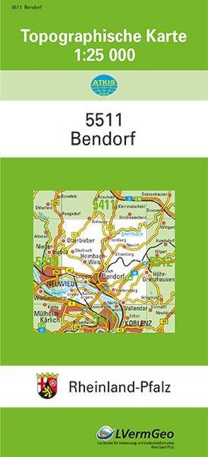 TK25 5511 Bendorf von Landesamt für Vermessung und Geobasisinformation Rheinland-Pfalz